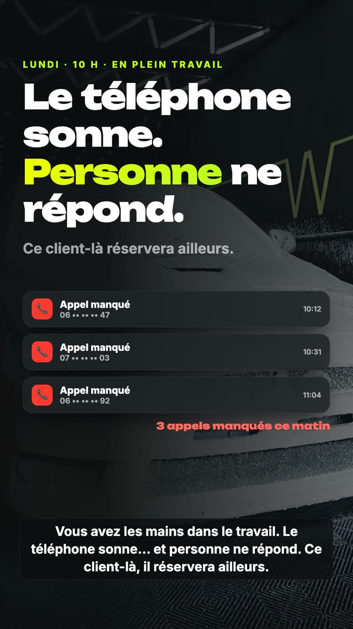 Le téléphone sonne, personne ne répond : le client réservera ailleurs.